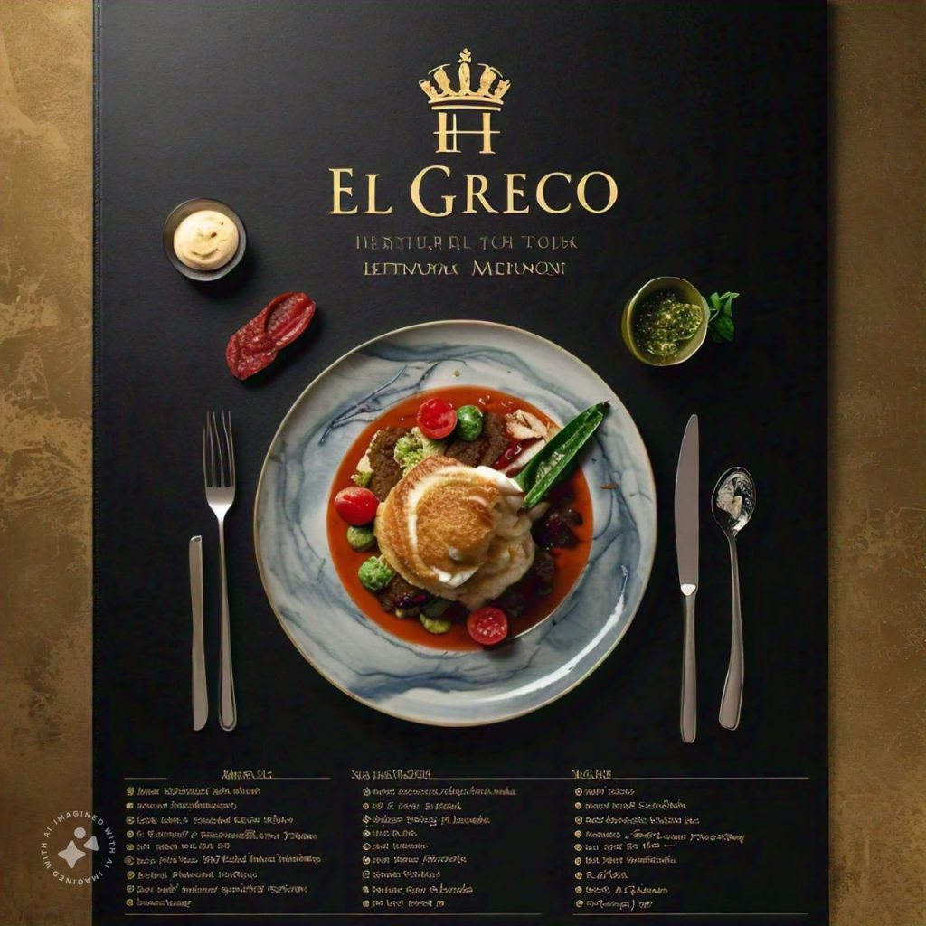 El Greco Speisekarte