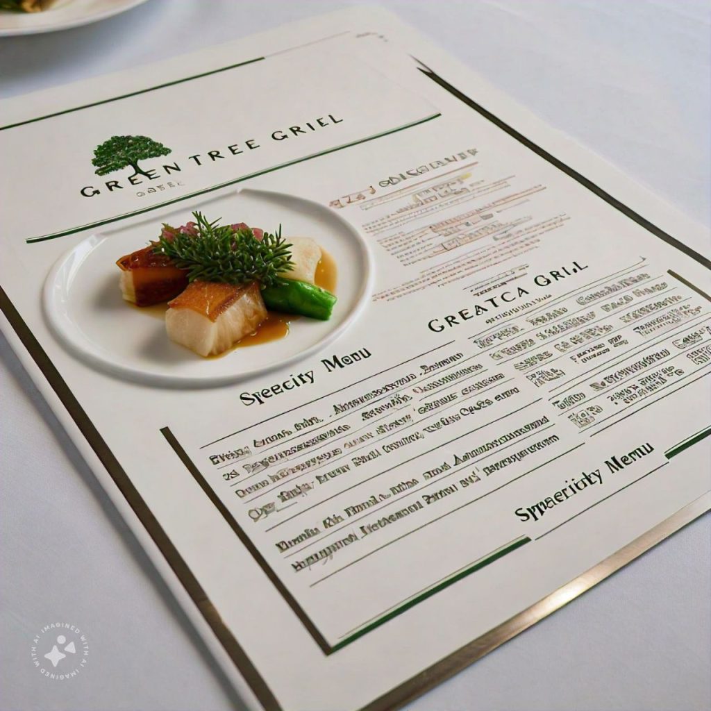Grüner Baum Speisekarte