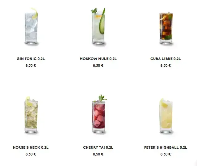 Peter Pane Speisekarte