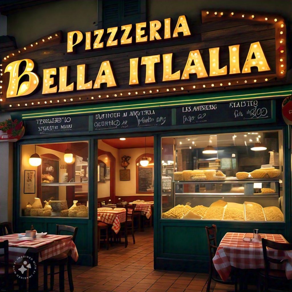 Pizzeria Bella Italia Speisekarte