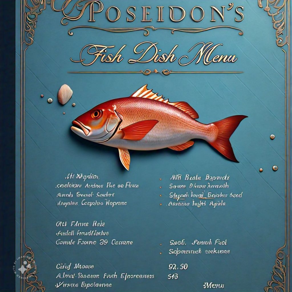 Poseidon Speisekarte